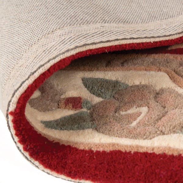 Crveni vuneni tepih Flair Rugs Aubusson, ⌀ 120 cm-image-4