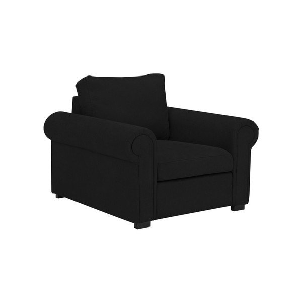 Crna fotelja Windsor & Co Sofas Hermes-image-4