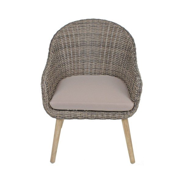 Smeđa vrtna fotelja od masivnog drveta Pueblo – Garden Pleasure-image-2