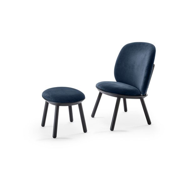 Plavo-crni baršunasti podnožnik EMKO Naïve-image-3