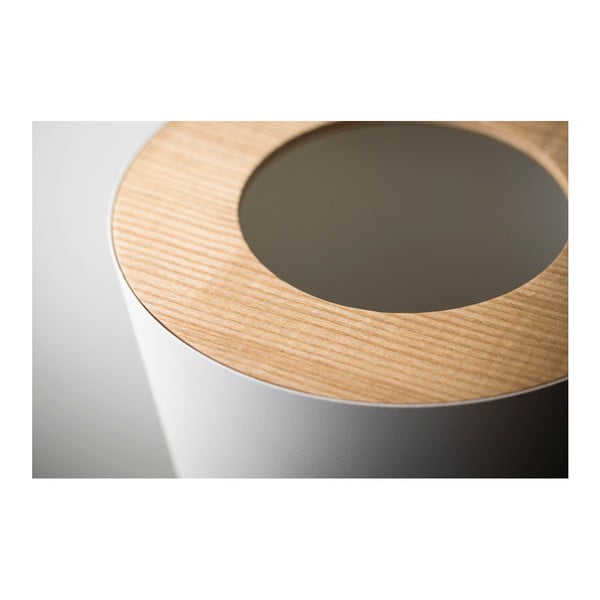 Bijela kanta za smeće YAMAZAKI Rin Round-image-3