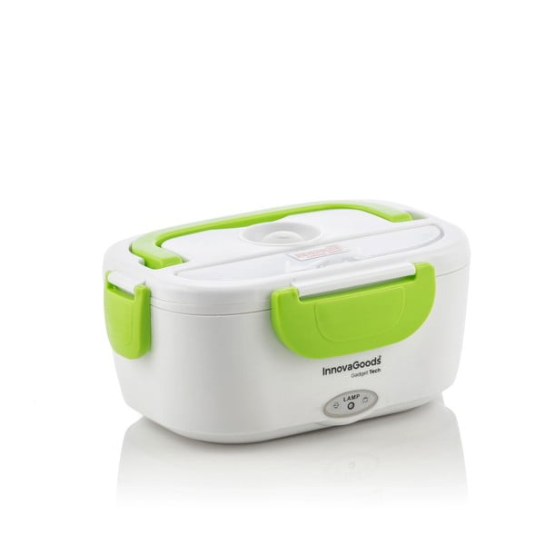 Bijelo-zelena električna kutija za ručak Innovagoods Lunch