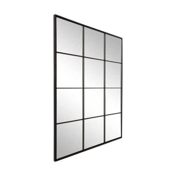 Zidno ogledalo s crnim metalnim okvirom Westwing Collection Clarita, 70 x 90 cm-image-2