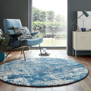 Plavi okrugli tepih ø 160 cm Cocktail Wonderlust - Flair Rugs