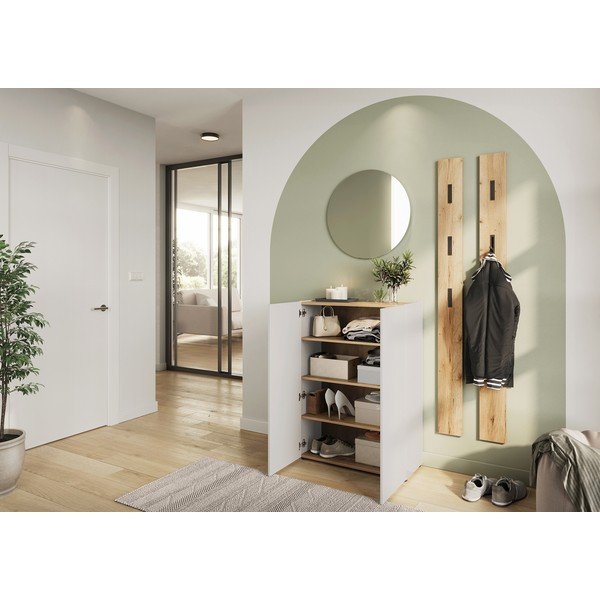 Krem ormarić u dekoru hrasta 74x105x33 cm Alviano – Germania-image-1