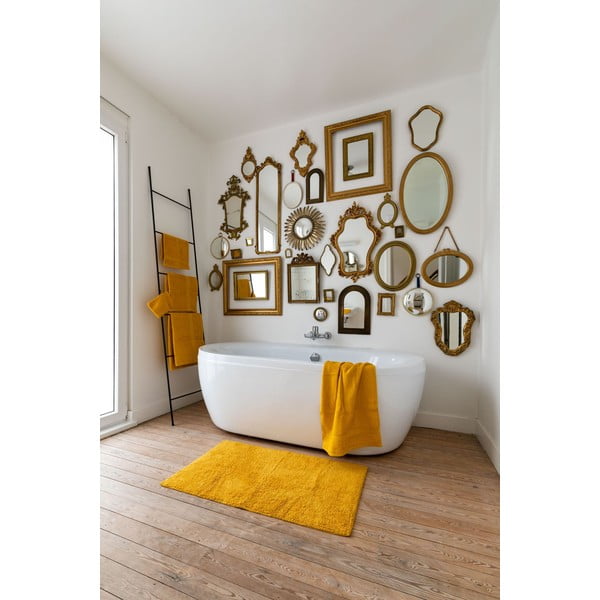 Oker žuta kupaonska prostirka 100x60 cm Riva - Tiseco Home Studio-image-1