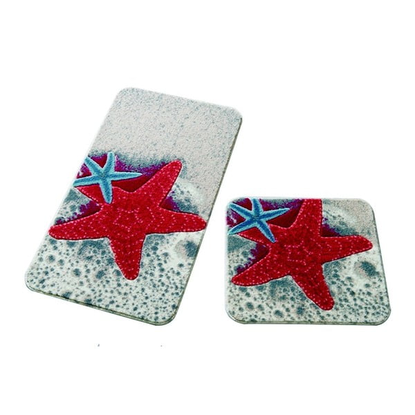 Set od 2 kupaonske prostirke Confetti Bathmats Starfish
