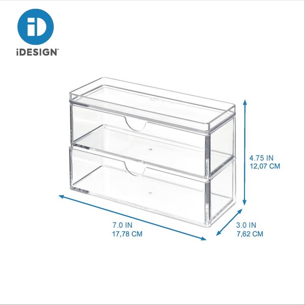 Kupaonski organizator za pamučne vatice Crystalline – iDesign/The Home Edit-image-4