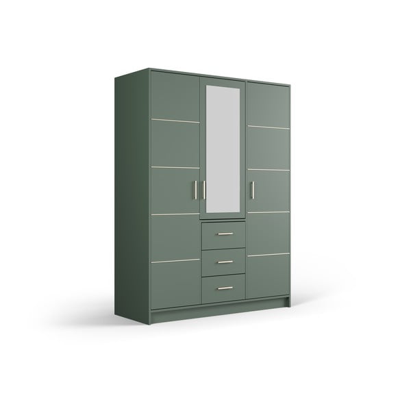 Zeleni ormar s ogledalom 147x200 cm Burren - Cosmopolitan Design-image-2