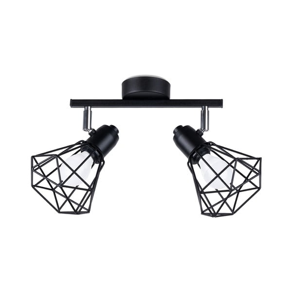Crna stropna svjetiljka ø 10 cm Varpu – Nice Lamps