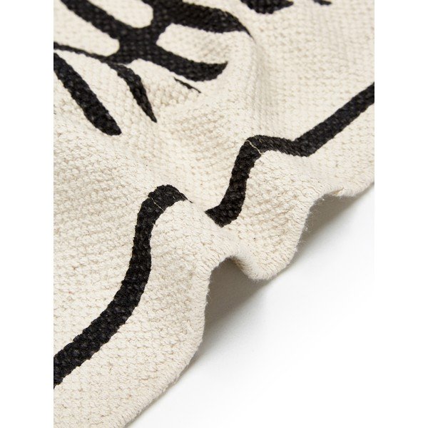 Bež-crni ručno tkani pamučni tepih Westwing Collection Rita, 70 x 140 cm-image-2