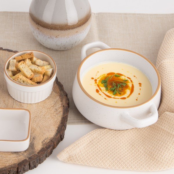 Krem keramičke zdjelice u setu 4 kom 850 ml Statek – Orion-image-1