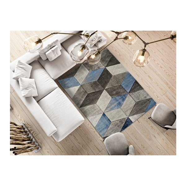 Plavo-sivi tepih Universal Indigo Azul Robo, 140 x 200 cm-image-1