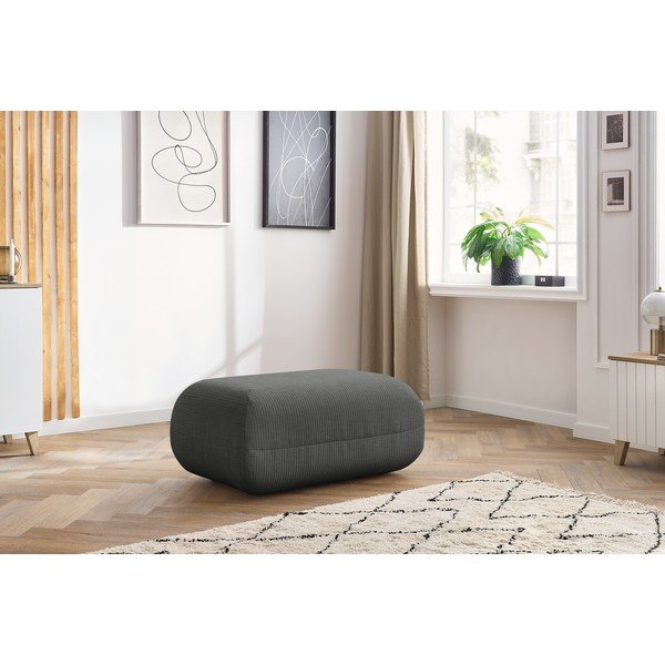 Sivi tabure od samta Lecomte - Bobochic Paris-image-1