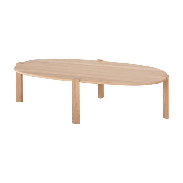 Stolić za kavu od punog hrasta u prirodnoj boji 80x150 cm Kulin – Gazzda