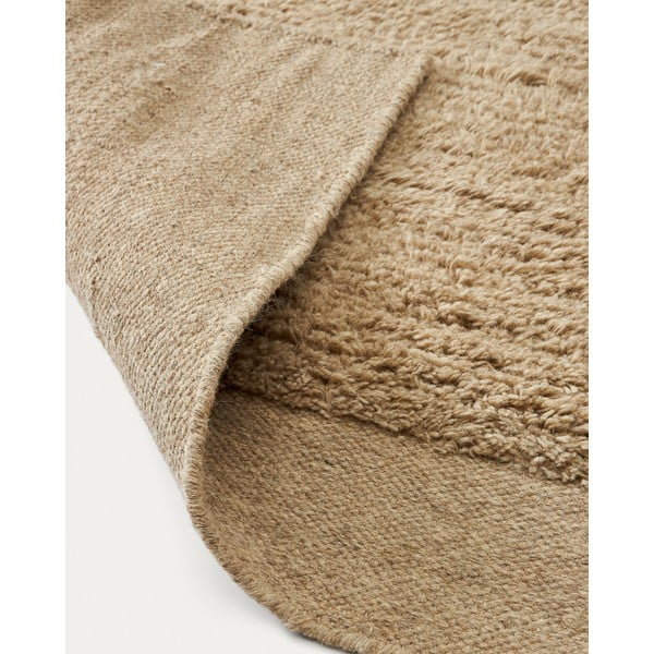 Bež vunen tepih 160x230 cm Marely – Kave Home-image-3