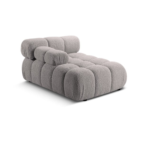 Svijetlo siva modularna sjedeća garnitura od bouclé tkanine (s lijevim kutom) Bellis – Micadoni Home-image-4