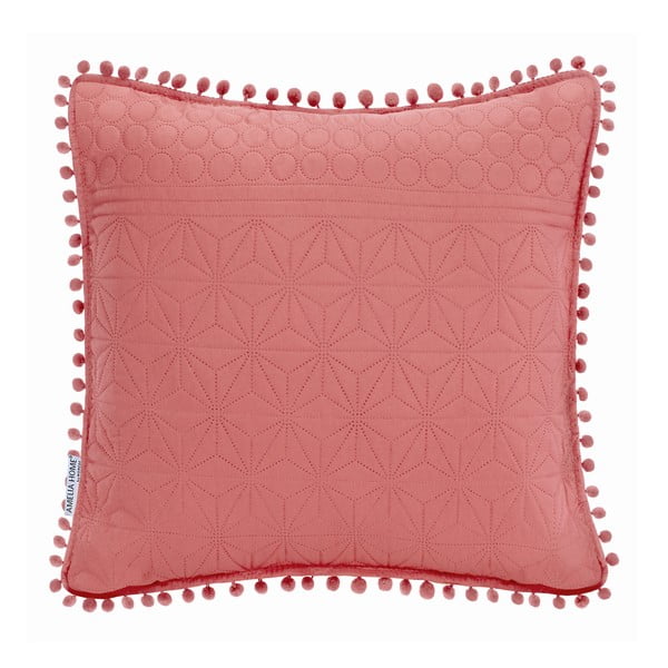 Ružičasti ukrasni jastuk AmeliaHome Meadore, 45 x 45 cm