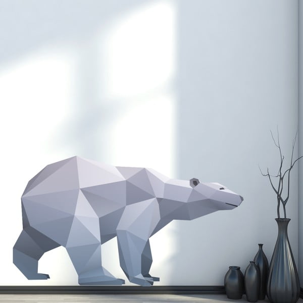 Naljepnica Ambiance Origami Polarni medvjed