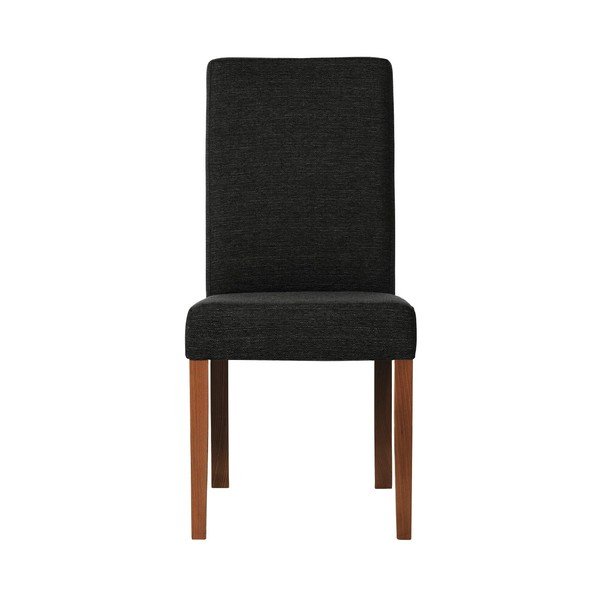 Crna stolica s tamnosmeđim nogama od bukve Ted Lapidus Maison Tonka-image-1