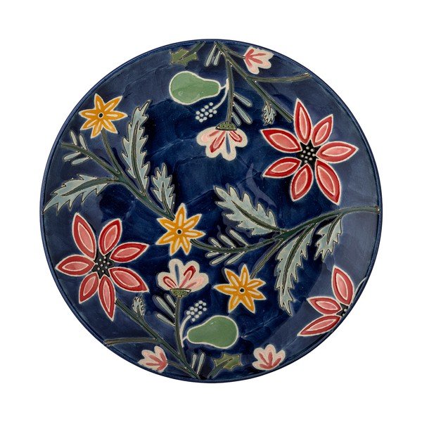 Tamno plavi desertni tanjuri u setu 4 kom od kamenine ø 20,5 cm Meredith – Bloomingville