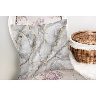 Jastučnica Minimalist Cushion Covers Marble With Hint Of Gold, 45 x 45 cm