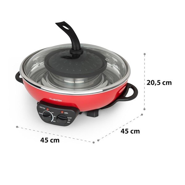 Hot pot s neprijanjajućom pločom za roštilj Klarstein Szechuan-image-2