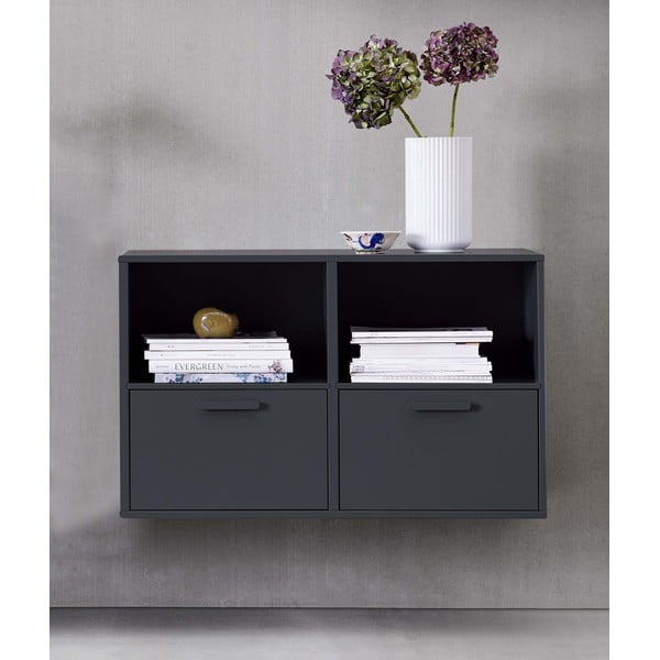 Crna zidna komoda s 2 vrata Keep by Hammel-image-1