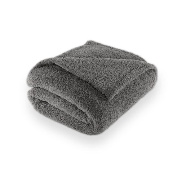 Siva deka od mikropliša 150x200 cm Cocoon – Tiseco Home Studio