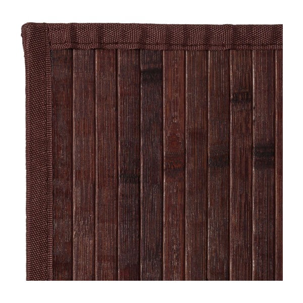 Tamno smeđi tepih od bambusa 60x90 cm – Casa Selección-image-1