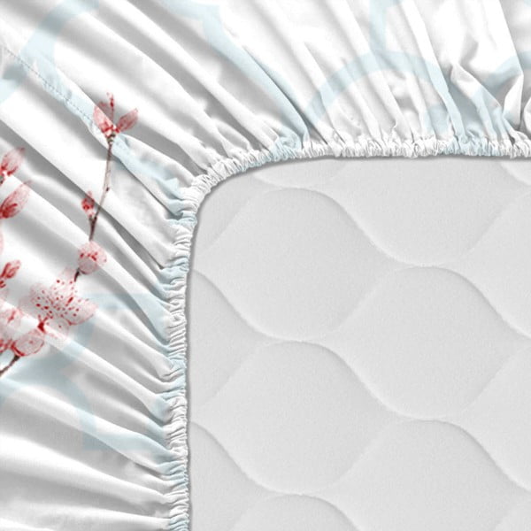 Pamučna plahta Happy Friday Basic Sakura, 140 x 200 cm-image-2