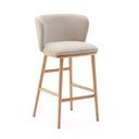 Bež barska stolica (visine sjedala 65 cm) Ciselia – Kave Home