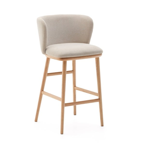 Bež barska stolica (visine sjedala 65 cm) Ciselia – Kave Home