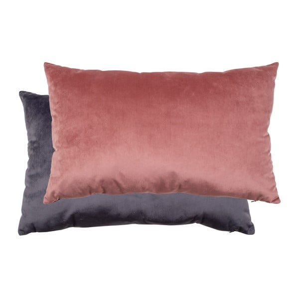 Sivo-ružičasta baršunasta navlaka za jastuk House Nordic Braga, 40 x 60 cm