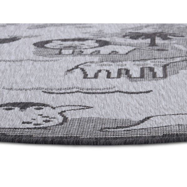 Sivi okrugli tepih ø 120 cm Animal World – Hanse Home-image-4