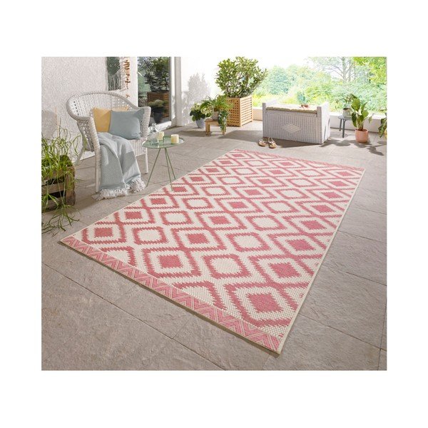 Crveno-krem vanjski tepih NORTHRUGS Isle, 140 x 200 cm-image-4