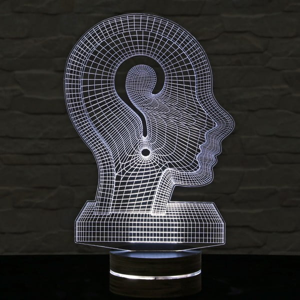 Glava 3D stolne svjetiljke