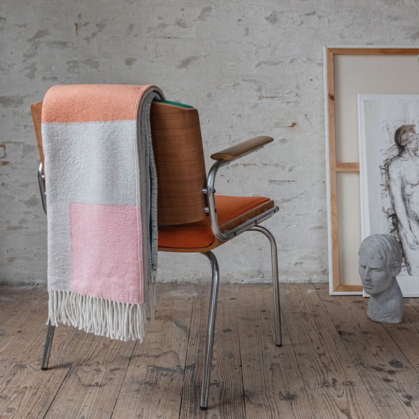 Zelena/ciglasta deka 125x190 cm Brick – Mette Ditmer Denmark-image-1