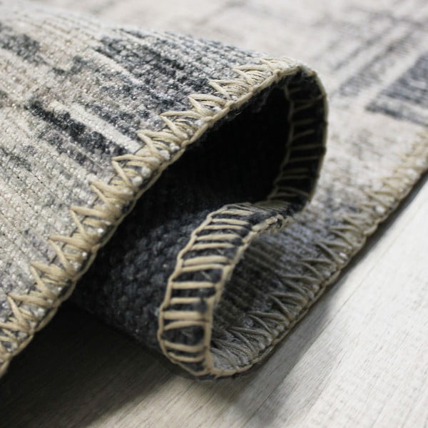 Sivi periv tepih 190x290 cm Silas Abstract – Flair Rugs-image-2