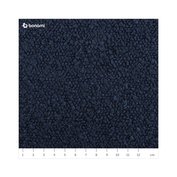 Tamno plava fotelja od bouclé tkanine Poppy – Micadoni -image-4