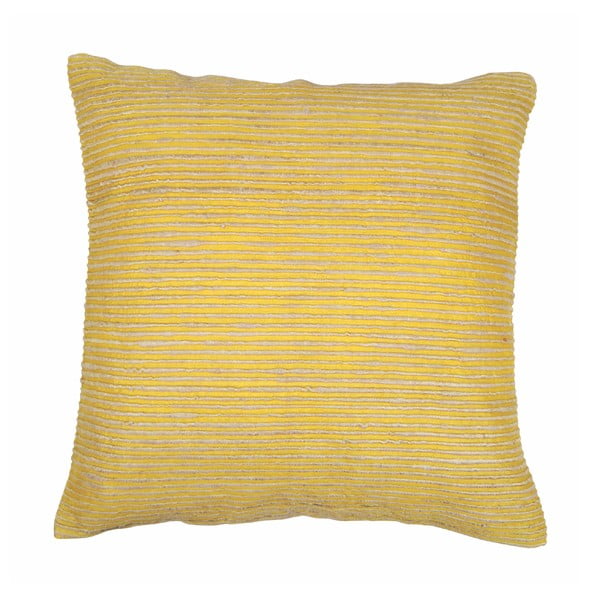 Senf žuti jastuk s navlakom od viskoze i svile Tiseco Home Studio Rimboo, 45 x 45 cm