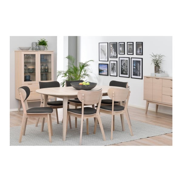 Ovalni blagovaonski stol od svijetlog hrasta Rowico Mimi, 170 x 105 cm-image-2