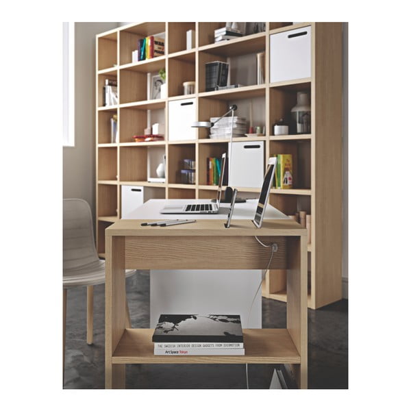 Svijetlo smeđa polica za knjige TemaHome Pombal, visina 224 cm-image-2