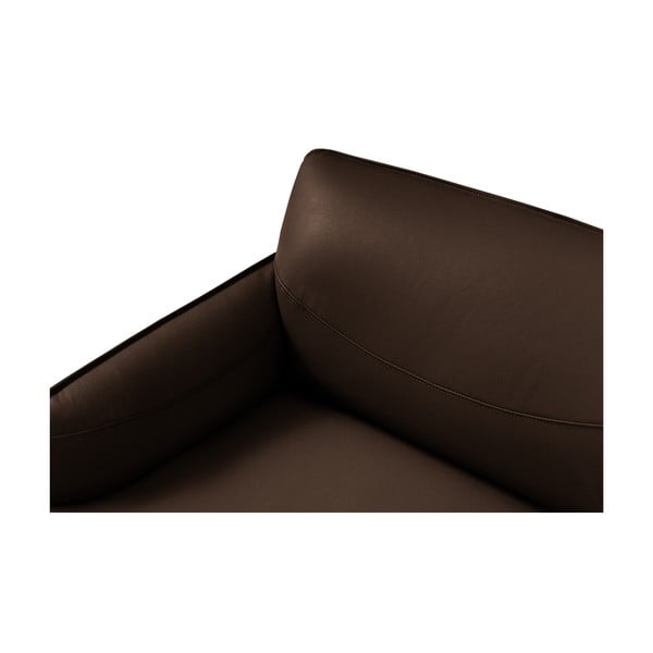 Smeđa kožna fotelja Windsor & Co Sofas Neso-image-4