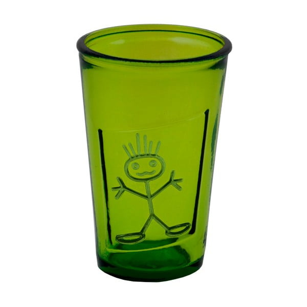 Zelena staklena čaša od recikliranog stakla Ego Dekor Zeus, 300 ml
