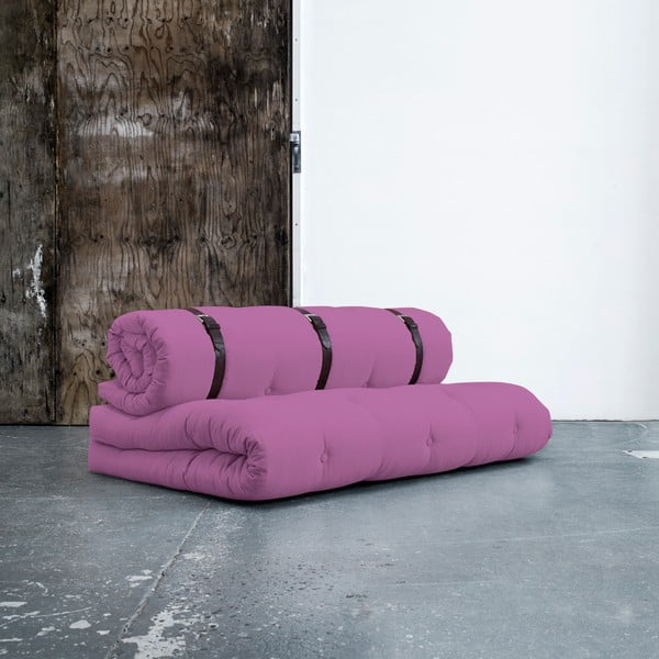 Promjenjivi kauč s kožnim remenima Karup Buckle Up Taffy Pink