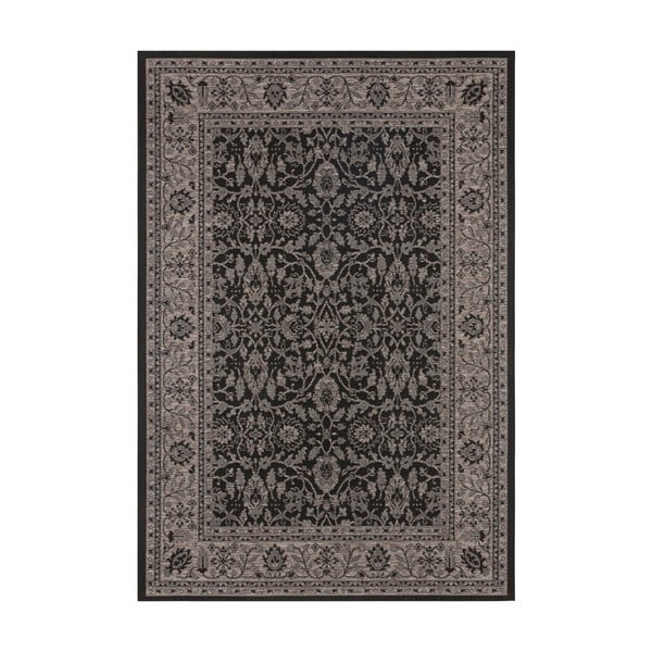 Crno-bež vanjski tepih NORTHRUGS Konya, 160 x 230 cm