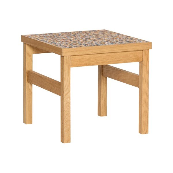 Pomoćni stol u dekoru hrasta 40x40 cm Confetti – Hübsch