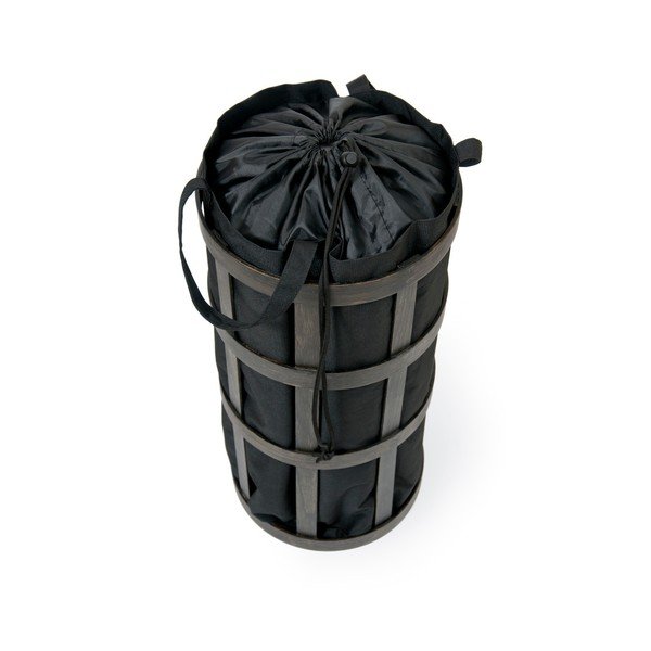 Crna košara za rublje s crnom vrećom Wireworks Cage-image-1