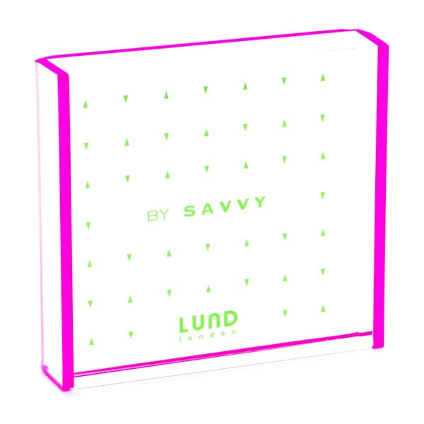 Okvir za sliku s ružičastim rubovima Lund London Flash Tidy, 8,3 x 7,7 cm